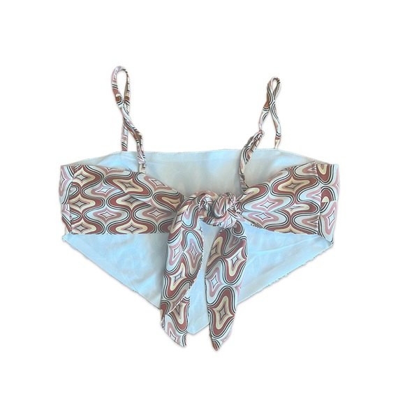 Multicolor Patterned Bandana Top - Picture 2 of 2